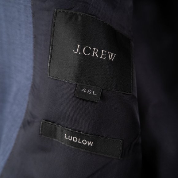 J. CREW Ludlow Slim-fit suit jacket Tollegno 1900 Italian worsted wool size 46L - Picture 2 of 13